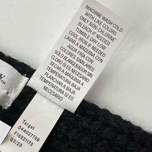 Men's Waffle Knit Scarves - Goodfellow & Co™ • Black • NWT - Picture 7 of 7